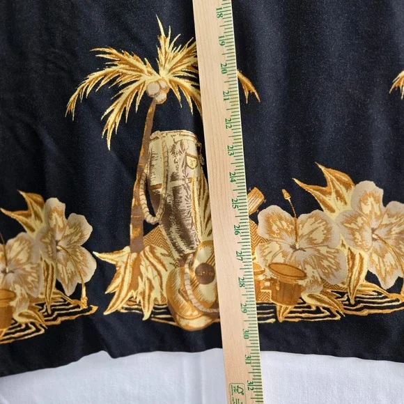 Natural Issue Tropical Short Sleeve Mens Size XXL Black Relaxed Comfort Vacation - Picture 7 of 8